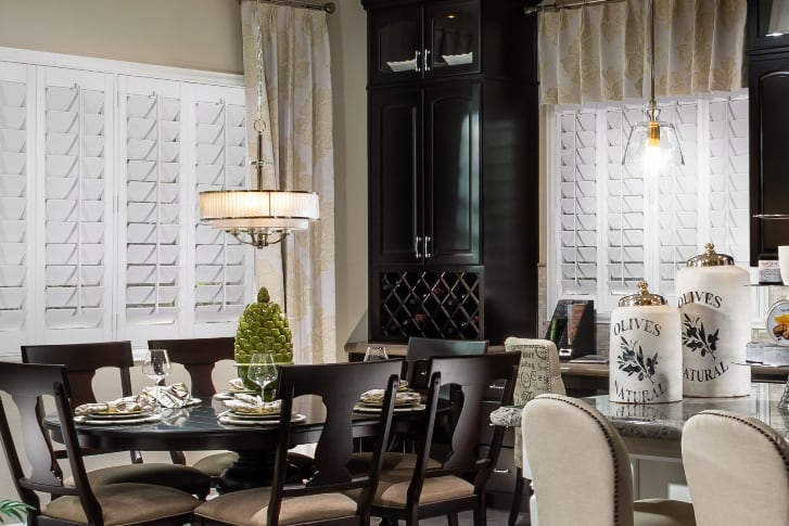 Kitchen with Plantation Shutters